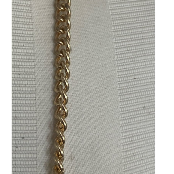 Vera Wang Faux Pearl Gold Tone Bib Statement Necklace - Picture 7 of 10